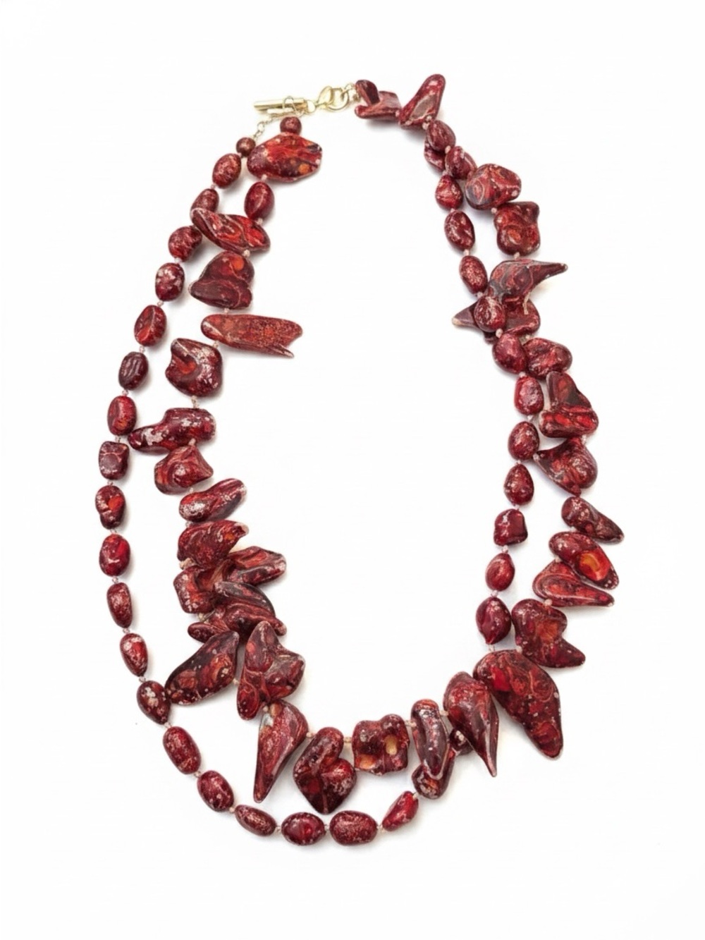 Red Coral Statement Necklace - Women Jewelry